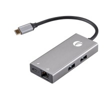 VCOM CU459 Адаптер Type-Cm --> RJ-45+3USB3.0(f) +PD+HDMI1.4.<CU459>