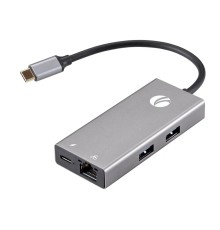 VCOM CU459 Адаптер Type-Cm --> RJ-45+3USB3.0(f) +PD+HDMI1.4.<CU459>