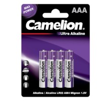 Camelion Ultra BL-4 LR03 (LR03-BP4UT, батарейка 1.5В)(4шт. в уп-ке)
