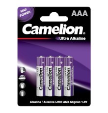 Camelion Ultra BL-4 LR03 (LR03-BP4UT, батарейка 1.5В)(4шт. в уп-ке)