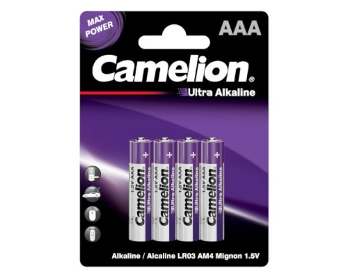 [Батарейка] Camelion Ultra BL-4 LR03 (LR03-BP4UT, батарейка 1.5В)(4шт. в уп-ке)
