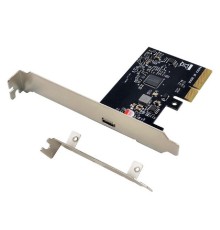 ORIENT AM-U3242PE-C, Контроллер PCI-Ex4 v3.0, USB 3.2 Gen2x2 (SuperSpeed USB 20Gbps), скорость до 20Гбит/с, 1-port Type-C, ASM3242 chipset, Self powered, в комплекте LP планка крепления (31333)