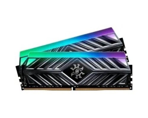 [Модуль памяти] A-data DDR4 32GB (2x16GB) DDR4 UDIMM, XPG SPECTRIX D41, 3200MHz CL16-20-20, 1.35V, RGB, Серый Радиатор