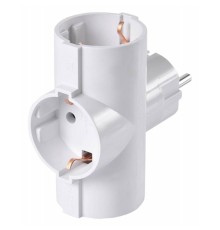 BURO Сетевой разветвитель 3 розетки (BU-PS3TG-W), белый (пакет ПЭ) {352738}