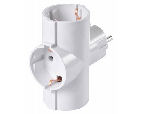 [Сетевые фильтры] BURO Сетевой разветвитель 3 розетки (BU-PS3TG-W), белый (пакет ПЭ) {352738}