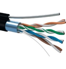 5bites Кабель Express FS5525-305BPE-M витая пара FTP/SOLID/5E/24AWG/COPPER/PE/BLACK/OUTDOOR/MSGR/DRUM/305M