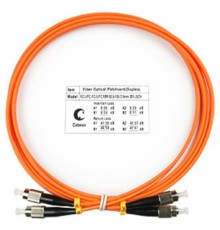 Cabeus FOP-62-FC-FC-2m Шнур оптический duplex FC-FC 62,5/125 mm 2м LSZH 