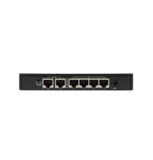 ORIGO OS1206P/60W/A1A Неуправляемый PoE-коммутатор 4x100Base-TX PoE+, 2x100Base-TX, PoE-бюджет 60 Вт, корпус металл