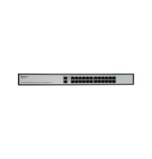 ORIGO OS1226P/285W/A1A Неуправляемый PoE-коммутатор 24x100Base-TX PoE+, 2x1000Base-T, PoE-бюджет 285 Вт, корпус металл