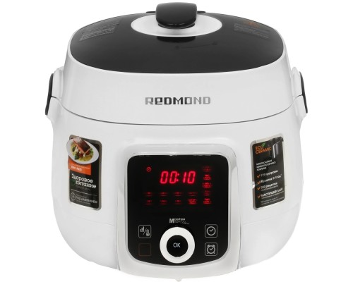 [Мультиварка] REDMOND RMC-P470  Мультиварка , 1000 Вт, 5 л, 13 программ, белый/ чёрный