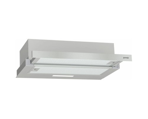 [Микроволновая печь] Вытяжки GORENJE/ Встраиваемая вытяжка, ширина 60 см, механическое управление, отвод и рециркуляция, 350 м3/ч, нержавеющая сталь