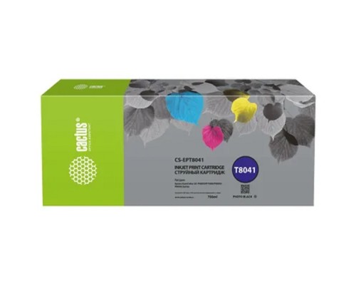 [расходные материалы] Картридж струйный Cactus CS-EPT8041 T8041 фото черный (700мл) для Epson SureColor SC-P6000/7000