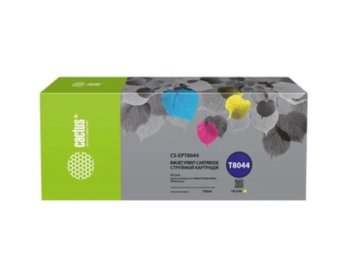 [расходные материалы] Картридж струйный Cactus CS-EPT8044 T8044 желтый (700мл) для Epson SureColor SC-P6000/7000