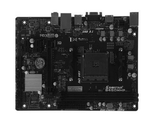 [Материнские платы ] Biostar B450MHP RTL {Socket AM4, AMD B450, 2xDDR4-2933, D-SUB+HDMI, 1xPCI-Ex16, 2xPCI-Ex1, 4xSATA3(RAID 0/1/10), 8 Ch Audio, GLan, (4+4)xUSB2.0, (2+2)xUSB3.2, 1xPS/2, mATX}