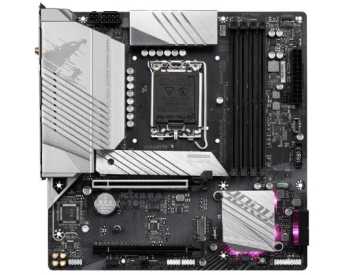 [Материнская плата] Gigabyte B760M AORUS ELITE AX {Soc-1700 Intel B760 4xDDR5 mATX AC`97 8ch(7.1) 2.5Gg RAID+HDMI+DP}