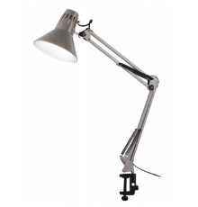 ЭРА Б0052758 Настольный светильник N-121-E27-40W-GY Е27  серый крепление на струбцине