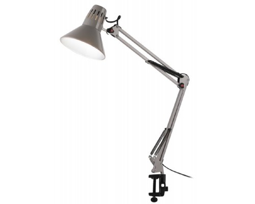 [Настольные светильники] ЭРА Б0052758 Настольный светильник N-121-E27-40W-GY Е27  серый крепление на струбцине