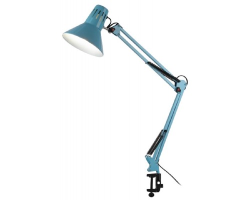 [Настольные светильники] ЭРА Б0052758 Настольный светильник N-121-E27-40W-LBU Е27  голубой  крепление на струбцине