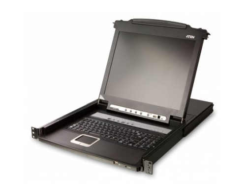 [Переключатель] ATEN CL5708N-ATA-RG  8-Port PS/2-USB VGA Single Rail LCD KVM Switch (CL5708NR)