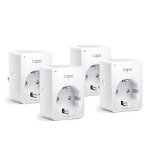 TP-Link Tapo P110(4-pack) Умная мини Wi-Fi розетка с мониторингом энергопотребления, 4 шт.
