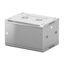 NEOMAX Шкаф телекоммуникационный  настенный 6U (600х350), металлическая дверь, замок-ключ (3 шт), разборный, цвет серый (1 коробка) [NCB-WM6U-6035MK3-100-GY]