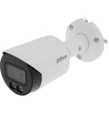 DAHUA DH-IPC-HFW2449SP-S-IL-0280B Уличная цилиндрическая IP-видеокамера SmartDualLight 4Мп, 1/2.9” CMOS, объектив 2.8мм, видеоаналитика, микрофон, ИК 30м, LED 30м, IP67, металл