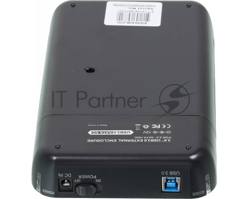 Внешний корпус для HDD AgeStar 3UB3A8-6G SATA II пластик/алюминий черный 3.5