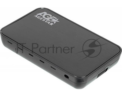 Внешний корпус для HDD AgeStar 3UB3A8-6G SATA II пластик/алюминий черный 3.5