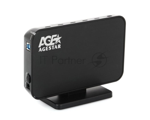 Внешний корпус для HDD AgeStar 3UB3A8-6G SATA II пластик/алюминий черный 3.5