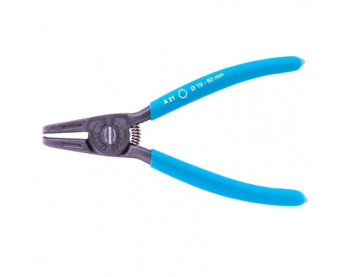 [Съемники] GROSS Съемник, 165 мм, для внешних стопорных колец (19-60 мм), изогнутые губки (разжим) [18341]