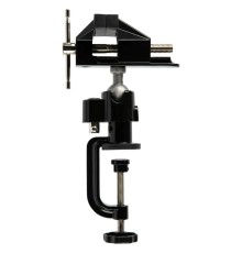 MATRIX Тиски настольные, многофункциональные, смен.насадка-хомут для дрели,шарнирный мех-зм, 70 мм [18508]