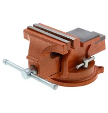 SPARTA Тиски слесарные, 125 мм, поворотные, с наковальней [186255]