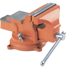 SPARTA Тиски слесарные, 200 мм, поворотные, с наковальней [186295]