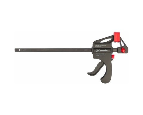 [Ручной инструмент] MATRIX Струбцина универсальная, быстрозажимная, F-образная, 200 х 315 х 45 мм, пластиковый корпус [20562]