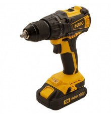 Denzel Дрель-шуруповерт аккумуляторная, бесщет. BLDL-IB-18-02, Li-Ion, 18 В, 2 акк. [26121]