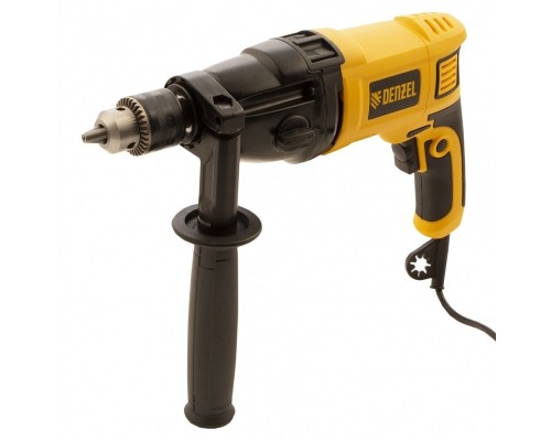 [Дензел] Denzel Дрель ударная ID-1050-2, 1050Вт, 0-3000/0-1100 об/мин, 0-48000/0-17600 уд/мин, 2 скор. [26312]