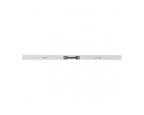 [Лазерные дальномеры, уровни, детекторы] MATRIX Линейка-уровень, 1200 мм, металлическая, пластмассовая ручка 2 глазка [30579]