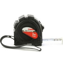 MATRIX Рулетка Black, 3 м х 16 мм, обрезиненный корпус [31013]