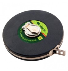 СИБРТЕХ Рулетка геодезическая 30 м х 13 мм, закрытый корпус, фиберглассовая лента [31262]