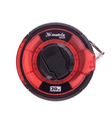 MATRIX Рулетка геодезическая 20 м х 12,5 мм, закр. корп., стальная лента, односторон. шкала, PRO [31280]