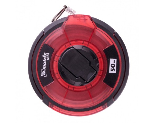 [Лазерные дальномеры, уровни, детекторы] MATRIX Рулетка геодезическая 50 м х 12,5 мм, закр. корп., стальная лента, односторон. шкала, PRO [31282]