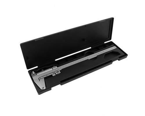 [Лазерные дальномеры, уровни, детекторы] MATRIX Штангенциркуль, 250 мм, цена деления 0,02 мм, металлический, с глубиномером [316335]