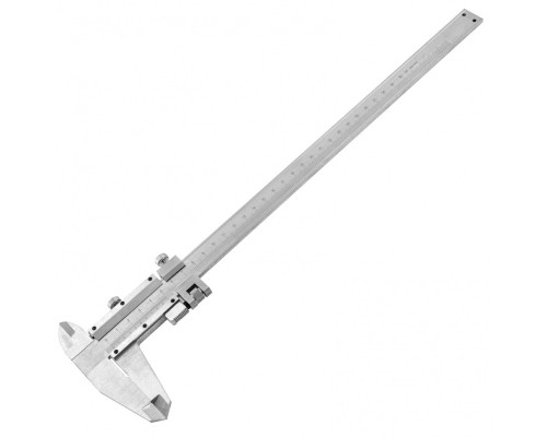 [Лазерные дальномеры, уровни, детекторы] MATRIX Штангенциркуль, 300 мм, цена деления 0,02 мм, металлический, с глубиномером [316345]