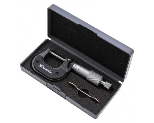 [Лазерные дальномеры, уровни, детекторы] MATRIX Микрометр механический, 0-25 мм [317255]