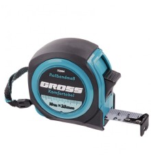 GROSS Рулетка Komfortabel, 10 м х 25 мм, обрезиненный корпус [32564]