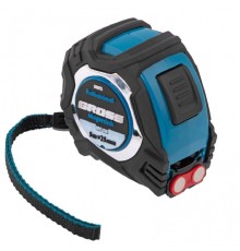 GROSS Рулетка Magnetisch, 5м х 25мм, обрезин. корпус,автоматич. фиксация, нейлон. покр.,магн.зацеп [32572]