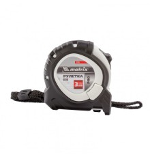 MATRIX Рулетка Neon, 3 м x 16 мм, обрезиненный корпус, 3 фиксации, PRO [32590]
