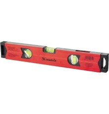 MATRIX Уровень алюминиевый магнитный, 600 мм, фрезерованный, 3 глазка (1 зеркальный), усиленный [34706]