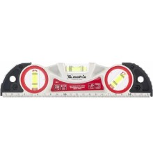 MATRIX Уровень алюминиевый литой, фрезерованный, 3 глазка, две ударные площадки, 235 мм [34910]