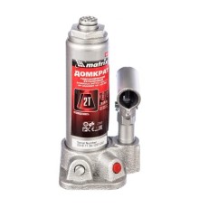 MATRIX Домкрат гидравлический бутылочный, 2 т, h подъема 181–345 мм [50715]